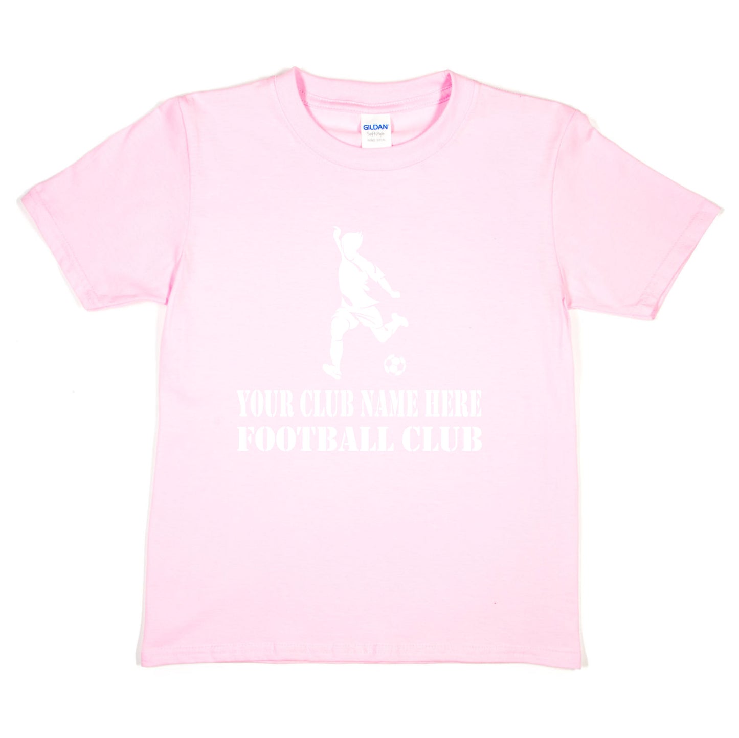 Kids Personalised T-Shirt Your Club Name Here Football Local Sports Team Name