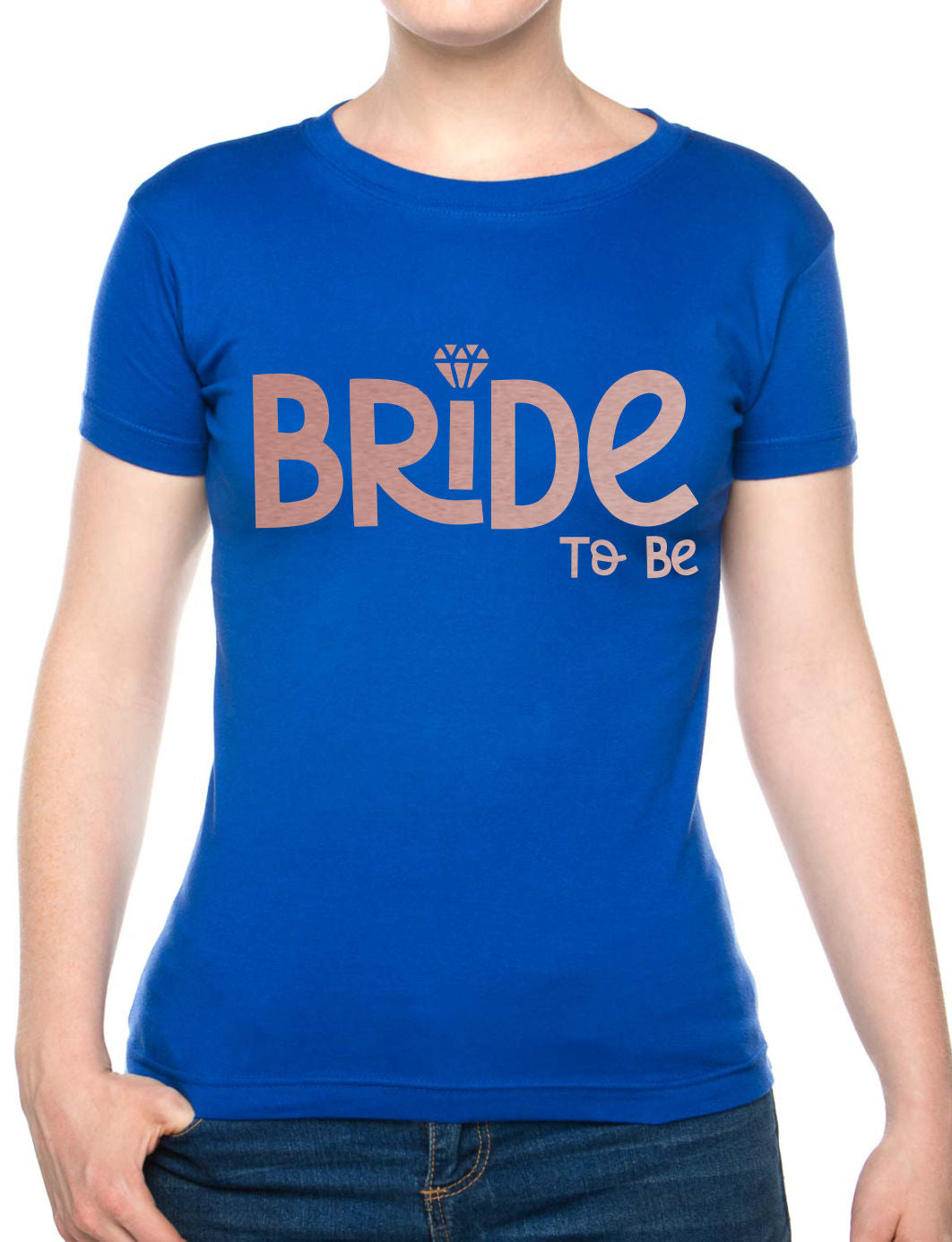 Bride To Be Ladies Fit T-Shirt Perfect For Hen Party/Wedding In Rose Gold