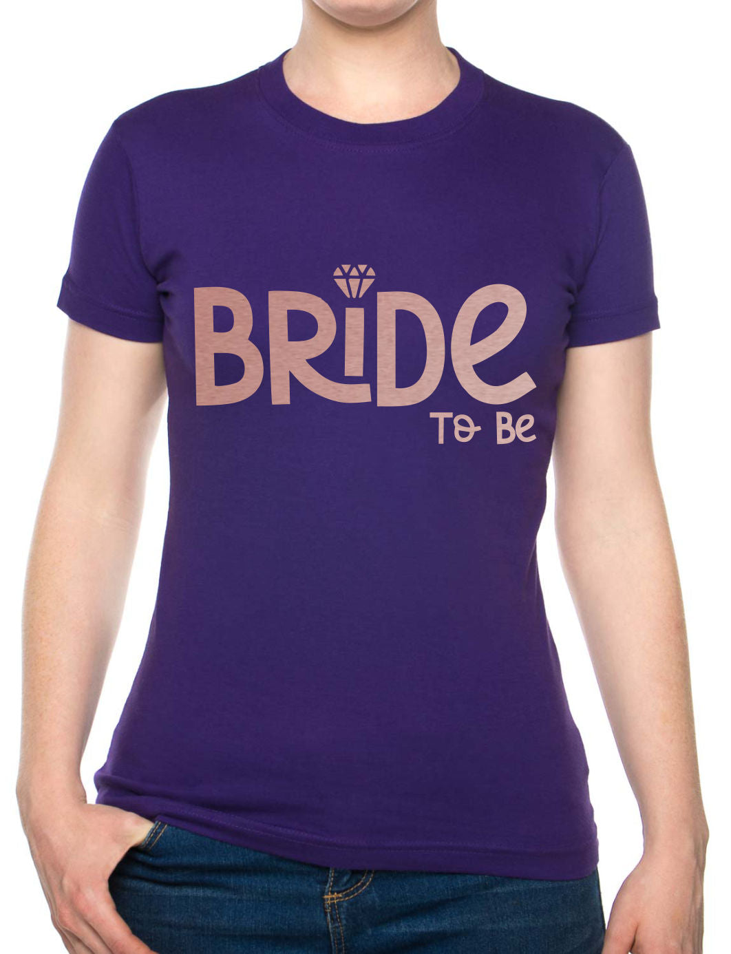 Bride To Be Ladies Fit T-Shirt Perfect For Hen Party/Wedding In Rose Gold