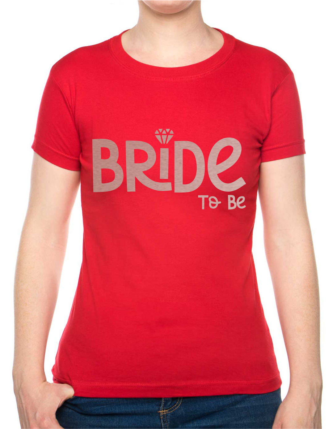 Bride To Be Ladies Fit T-Shirt Perfect For Hen Party/Wedding In Rose Gold