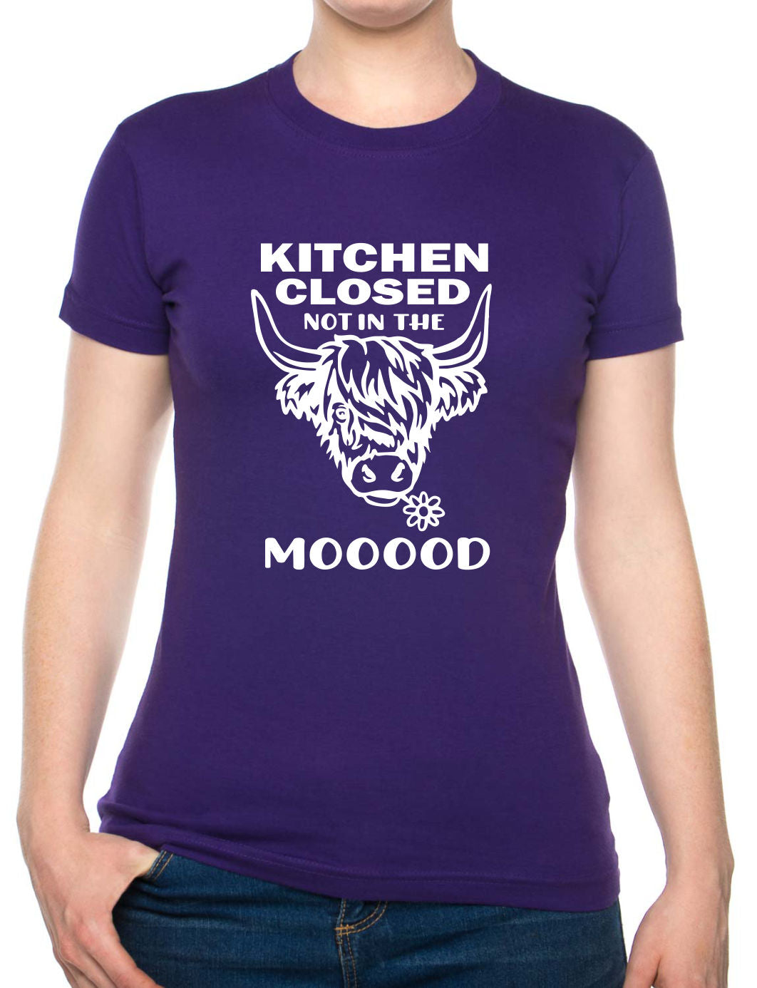 Kitchen Closed Not In The Mood Womens T-Shirt Funny Birthday Tee Ladies