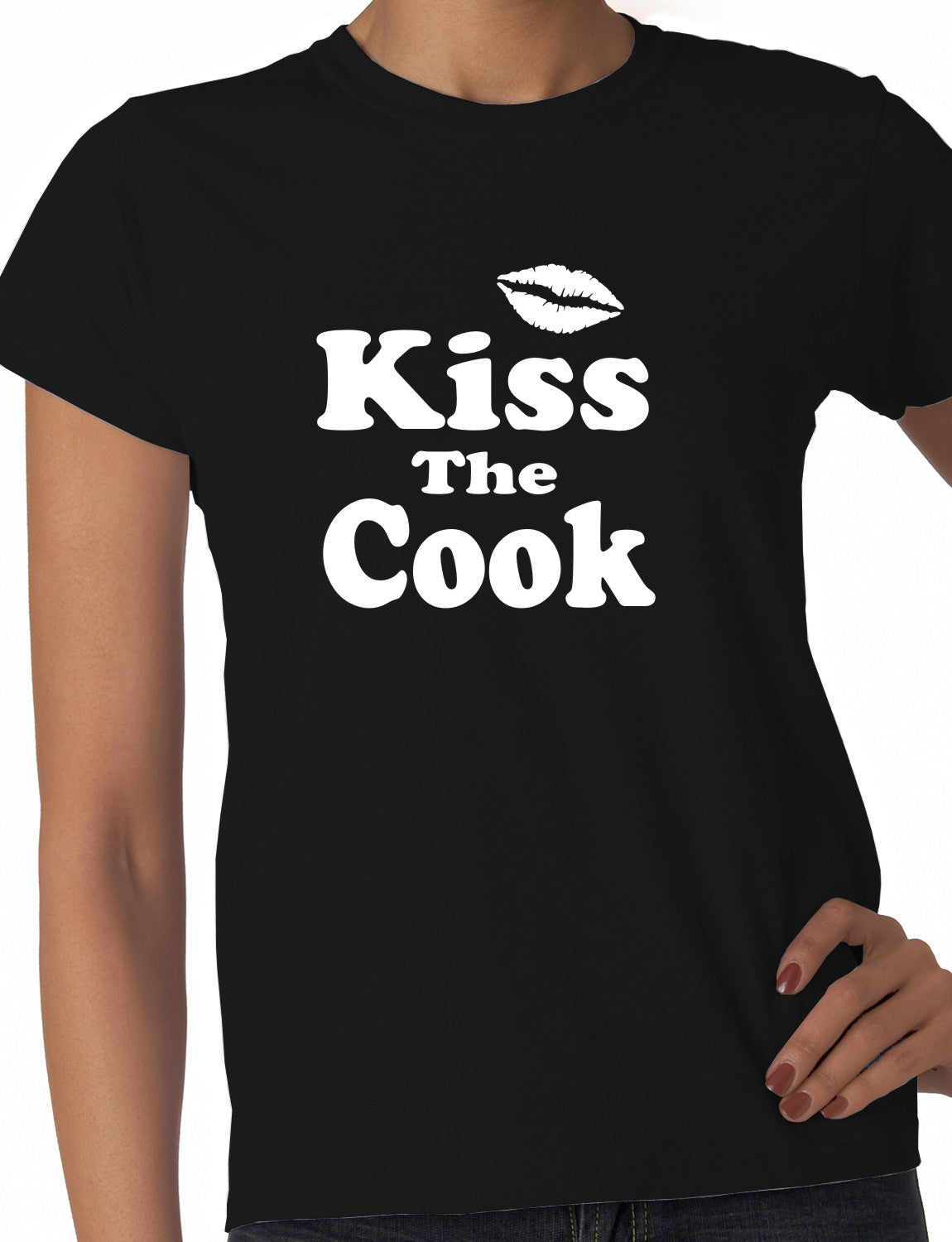 Kiss The Cook Ladies T-shirt