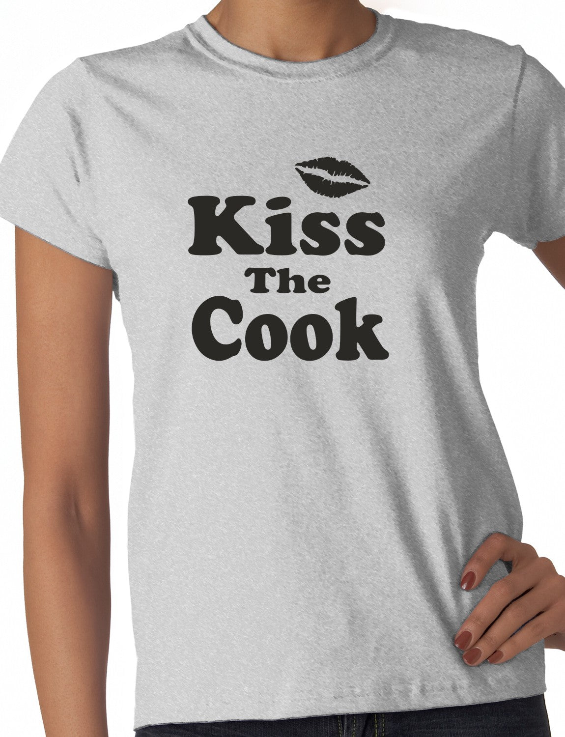 Kiss The Cook Ladies T-shirt