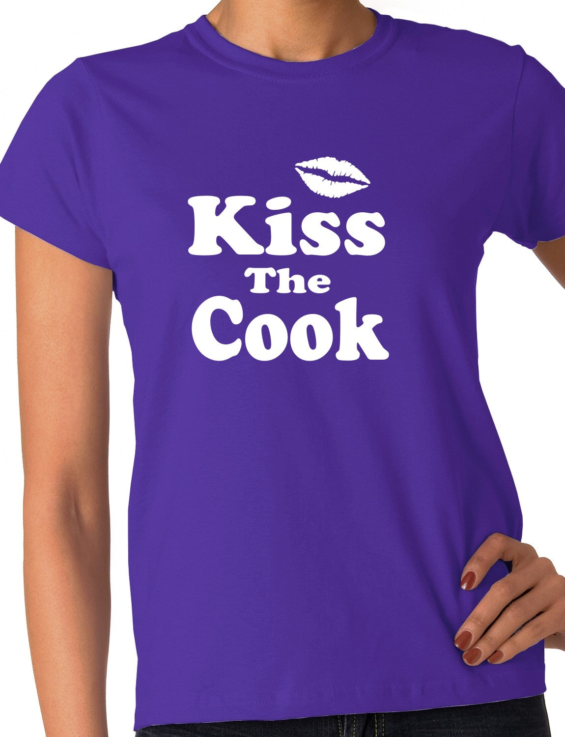 Kiss The Cook Ladies T-shirt