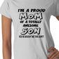 I'm A Proud Mom Of An Awesome Son Ladies T-shirt