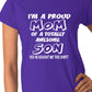 I'm A Proud Mom Of An Awesome Son Ladies T-shirt