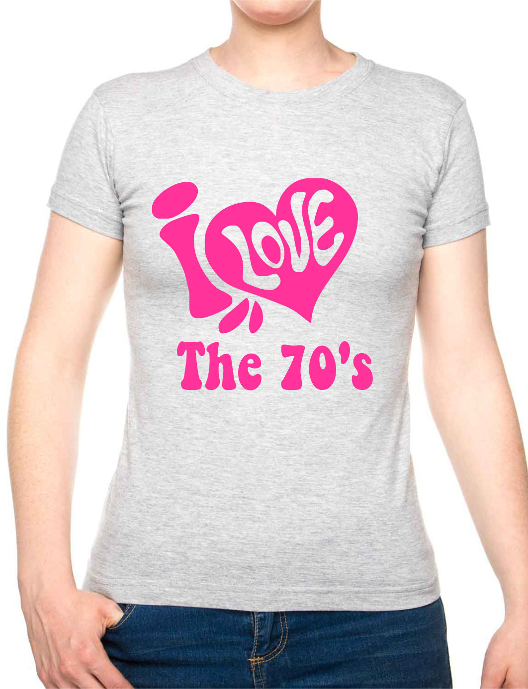 I Love the 70's Seventies Music Ladies T-Shirt
