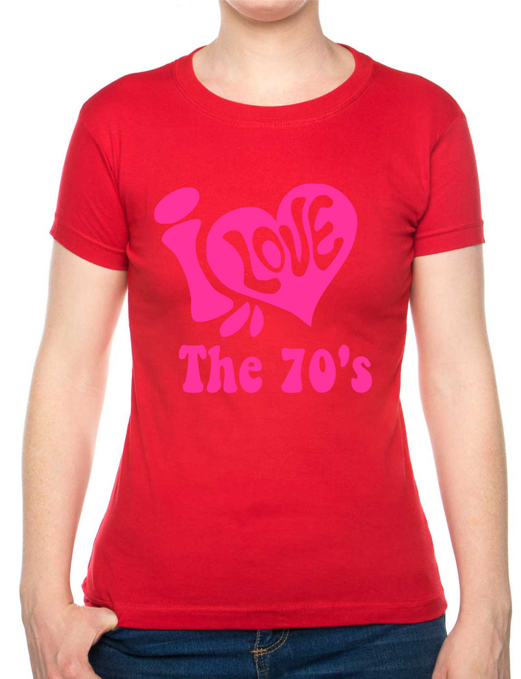 I Love the 70's Seventies Music Ladies T-Shirt