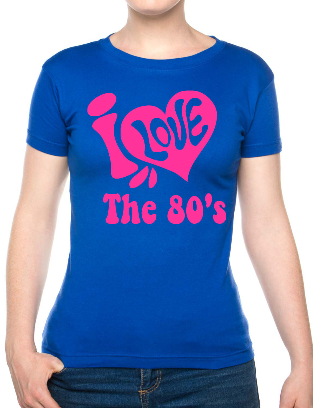 I Love the 80's Eighties Music Ladies T-Shirt