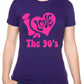 I Love the 90's Nineties Music Ladies T-Shirt