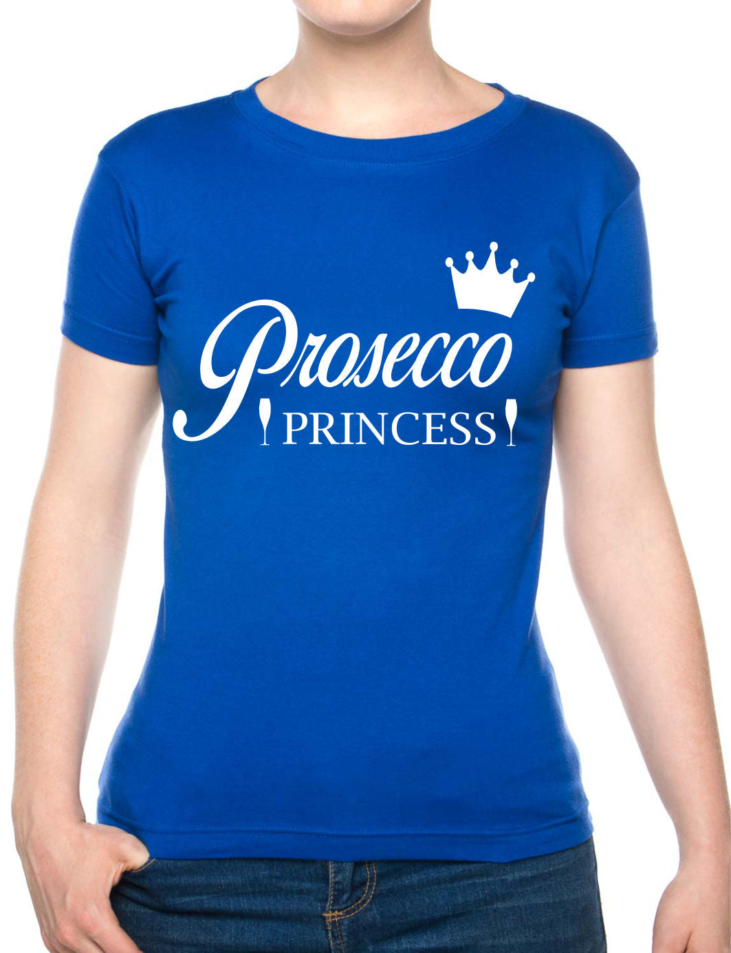 Prosecco Princess Funny Gift Hen Party Ladies T Shirt