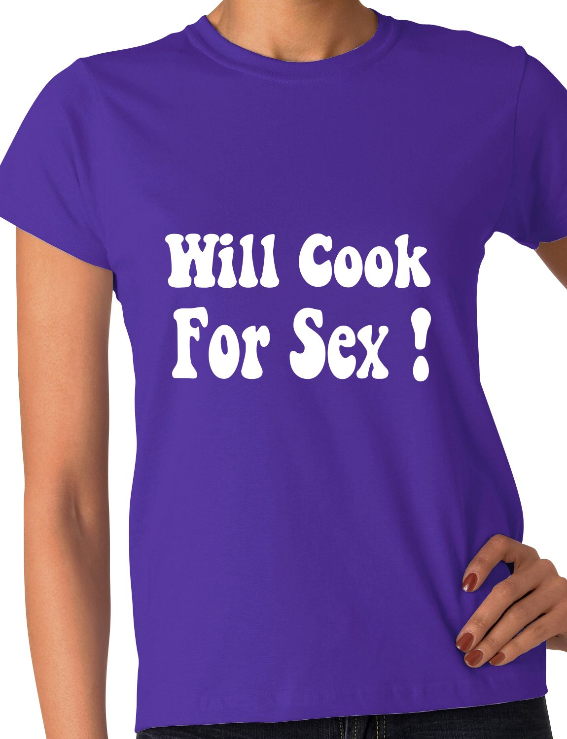 Will Cook For Sex Funny Gift Ladies T Shirt