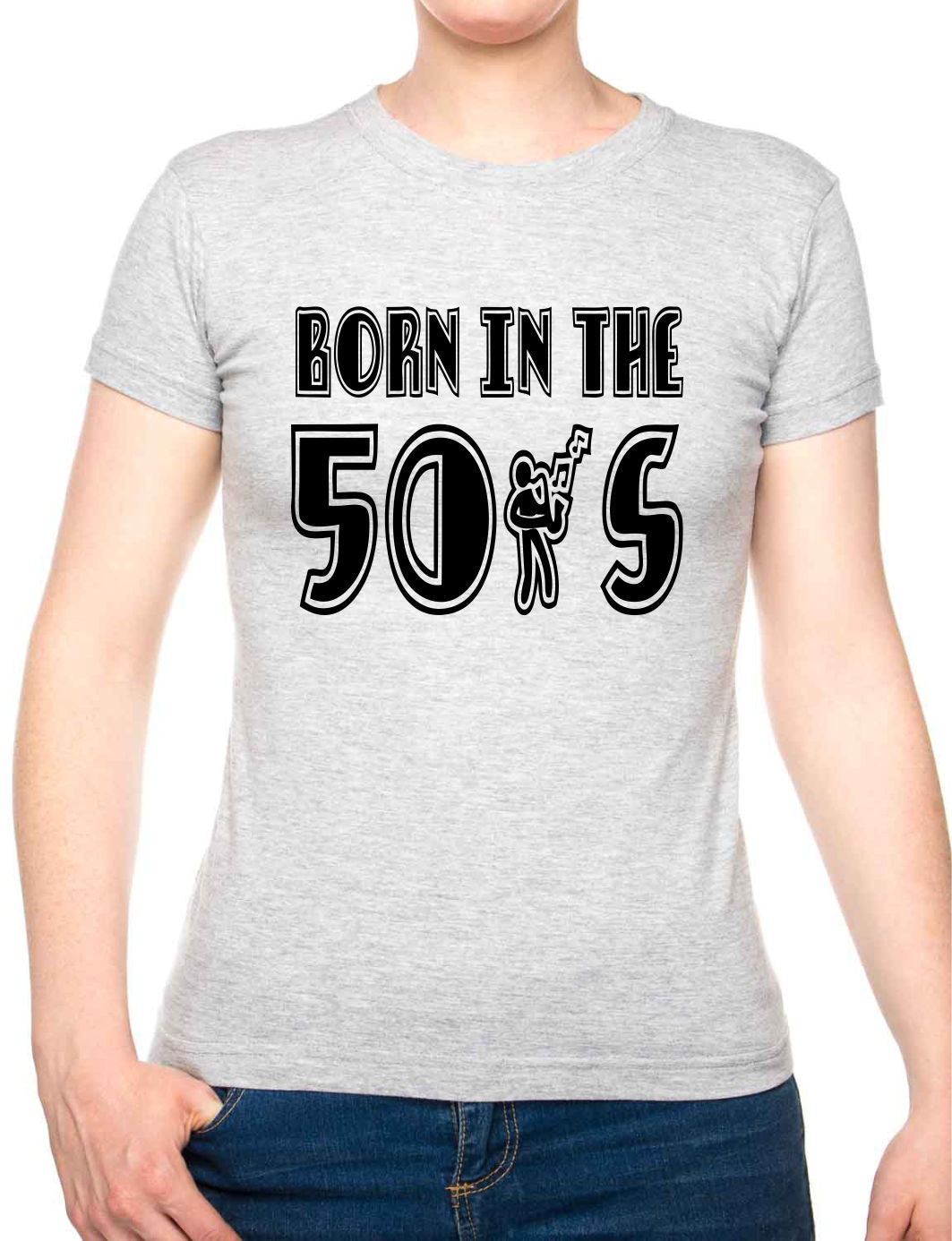 Born In The 50's Fifties Birthday Funny Ladies T Shirt