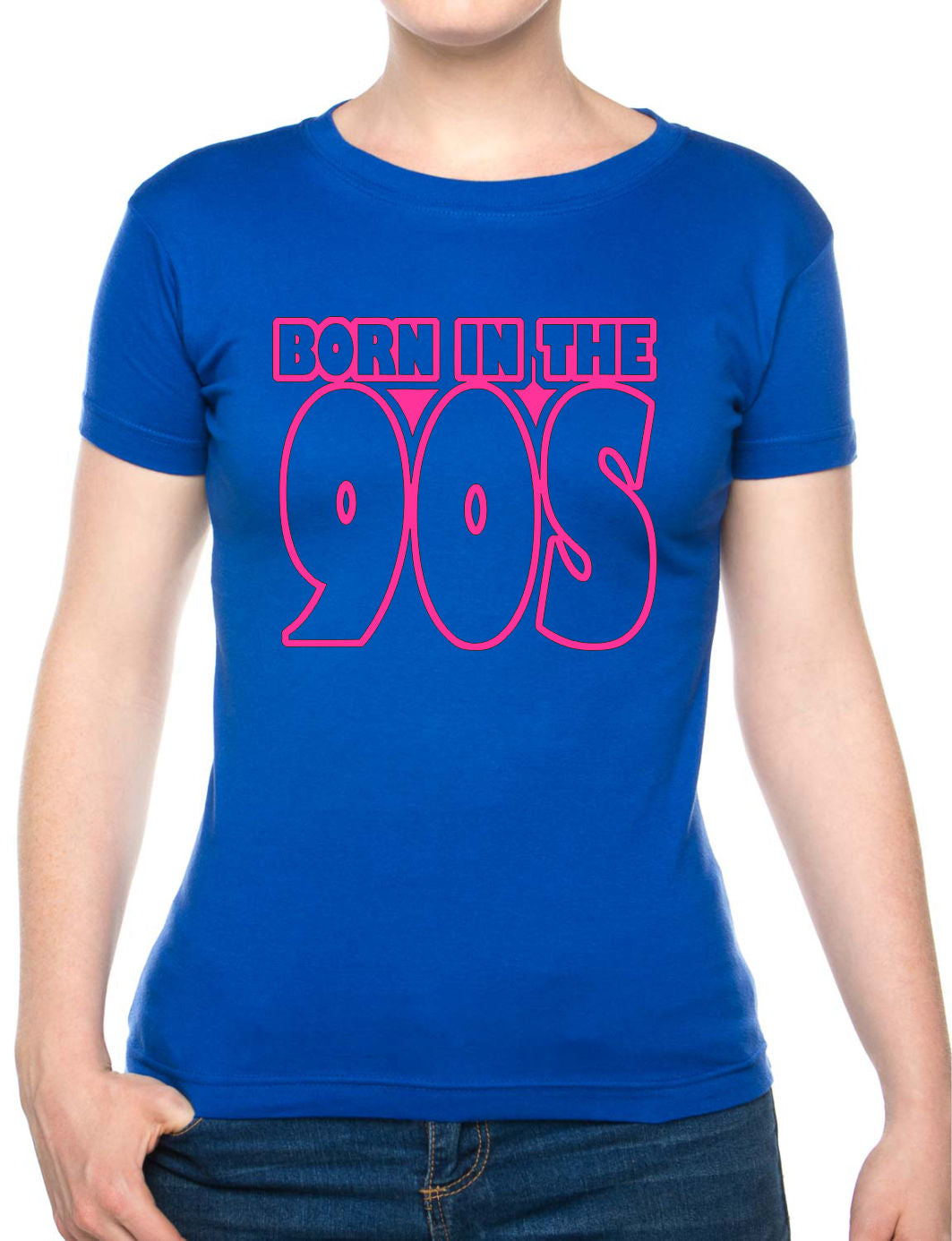 Born In The 90's Nineties Birthday Funny Ladies T Shirt