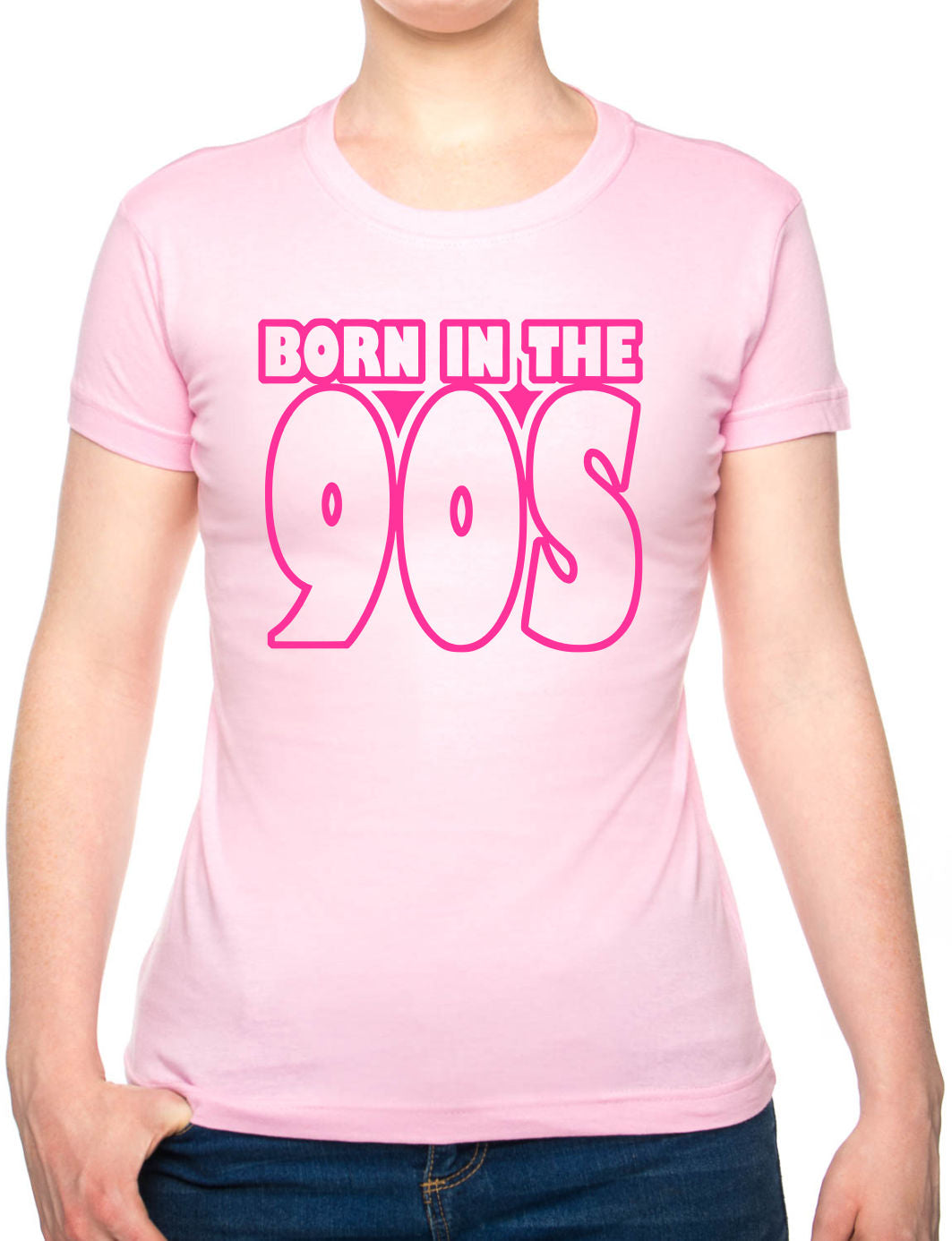 Born In The 90's Nineties Birthday Funny Ladies T Shirt