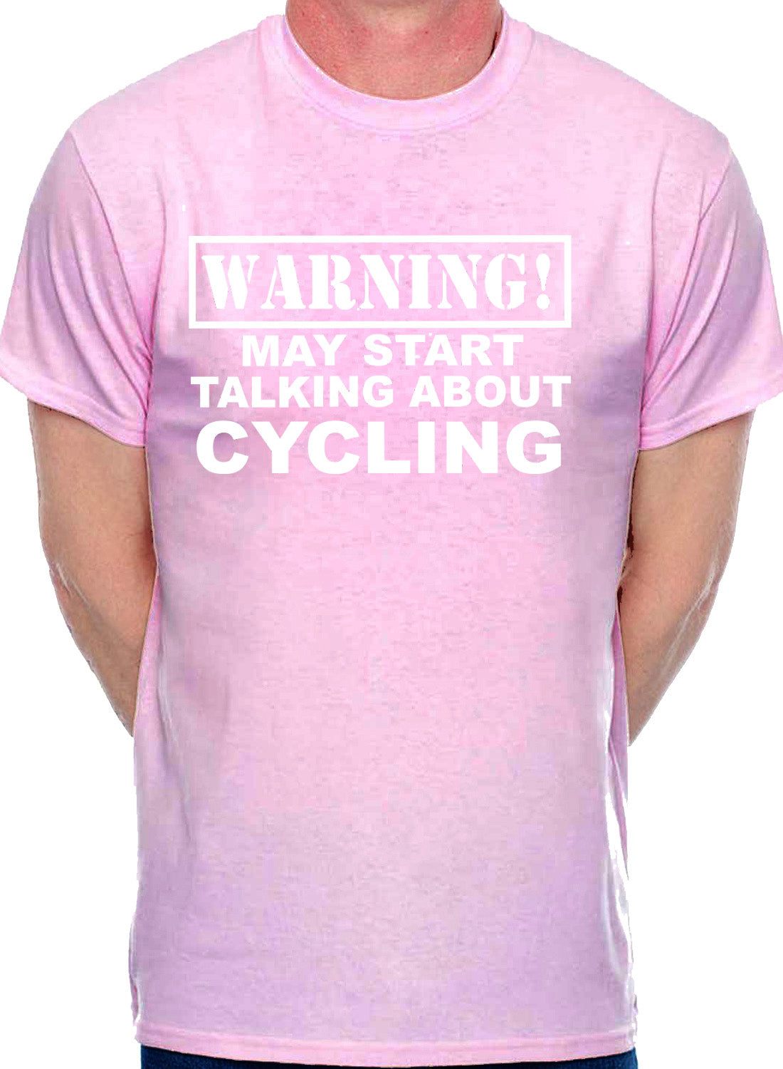 Warning May Talk About Cycling Bike Rider Mens T-Shirt