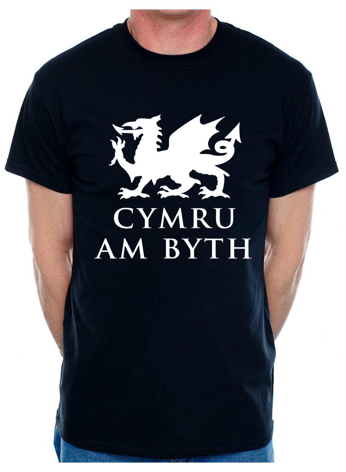 Cymru Am Byth Wales Welsh Dragon Mens T-Shirt