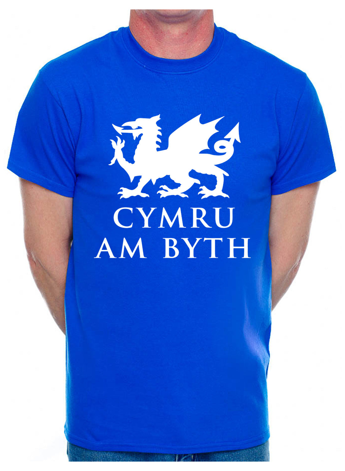 Cymru Am Byth Wales Welsh Dragon Mens T-Shirt