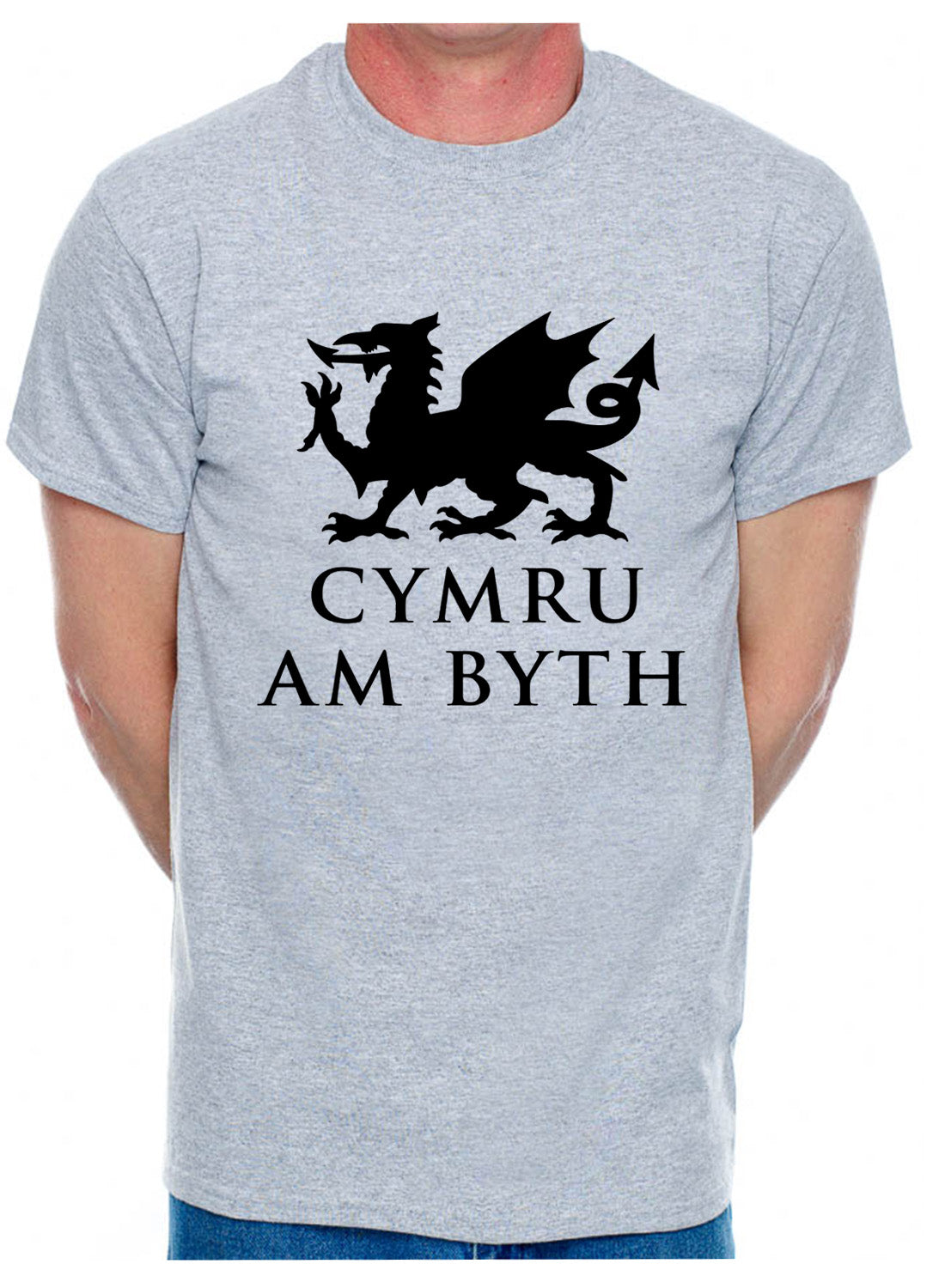 Cymru Am Byth Wales Welsh Dragon Mens T-Shirt