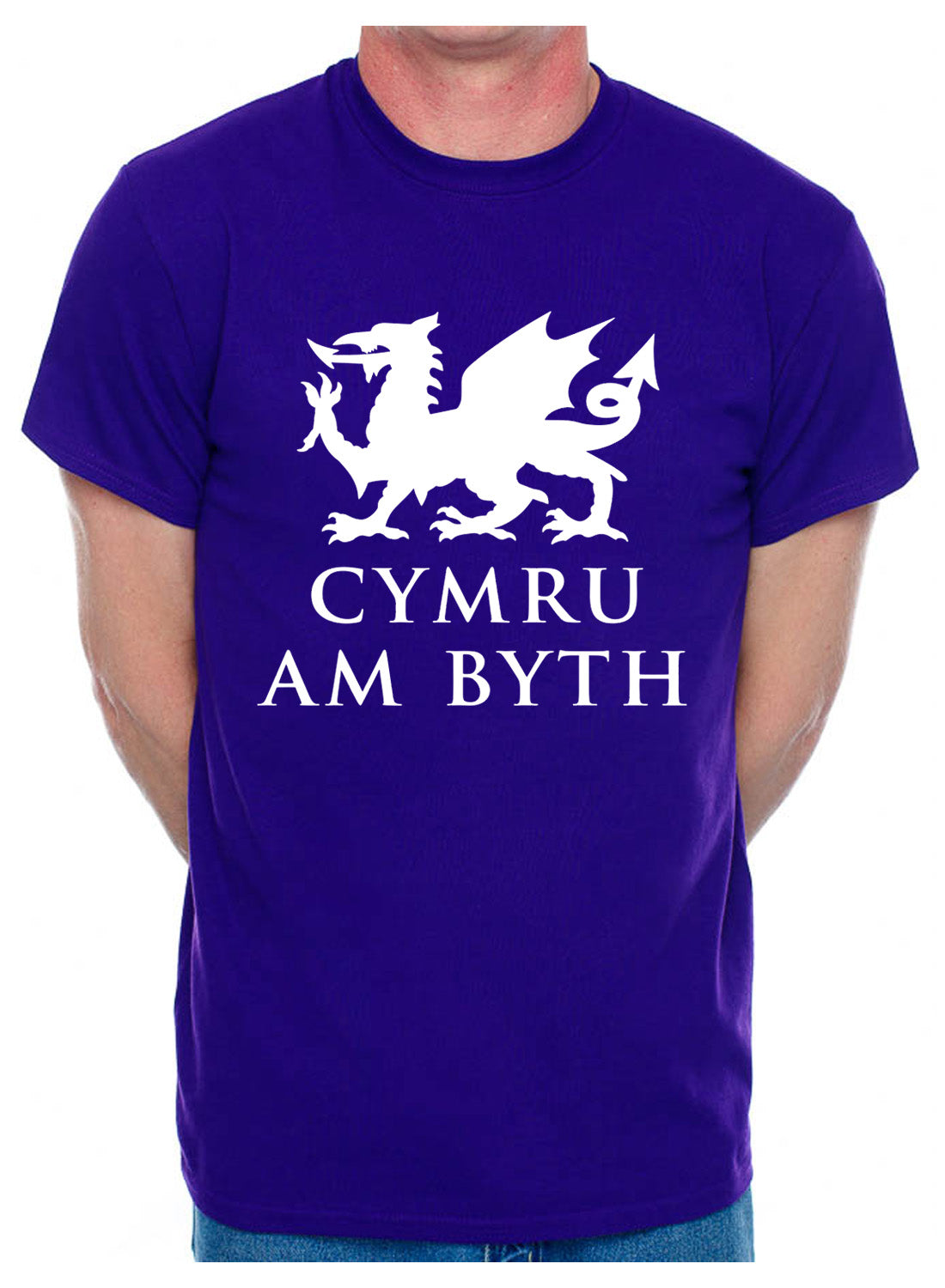 Cymru Am Byth Wales Welsh Dragon Mens T-Shirt