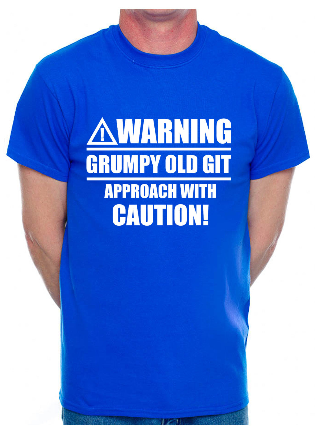 Warning Grumpy Git Caution Mens T-Shirt