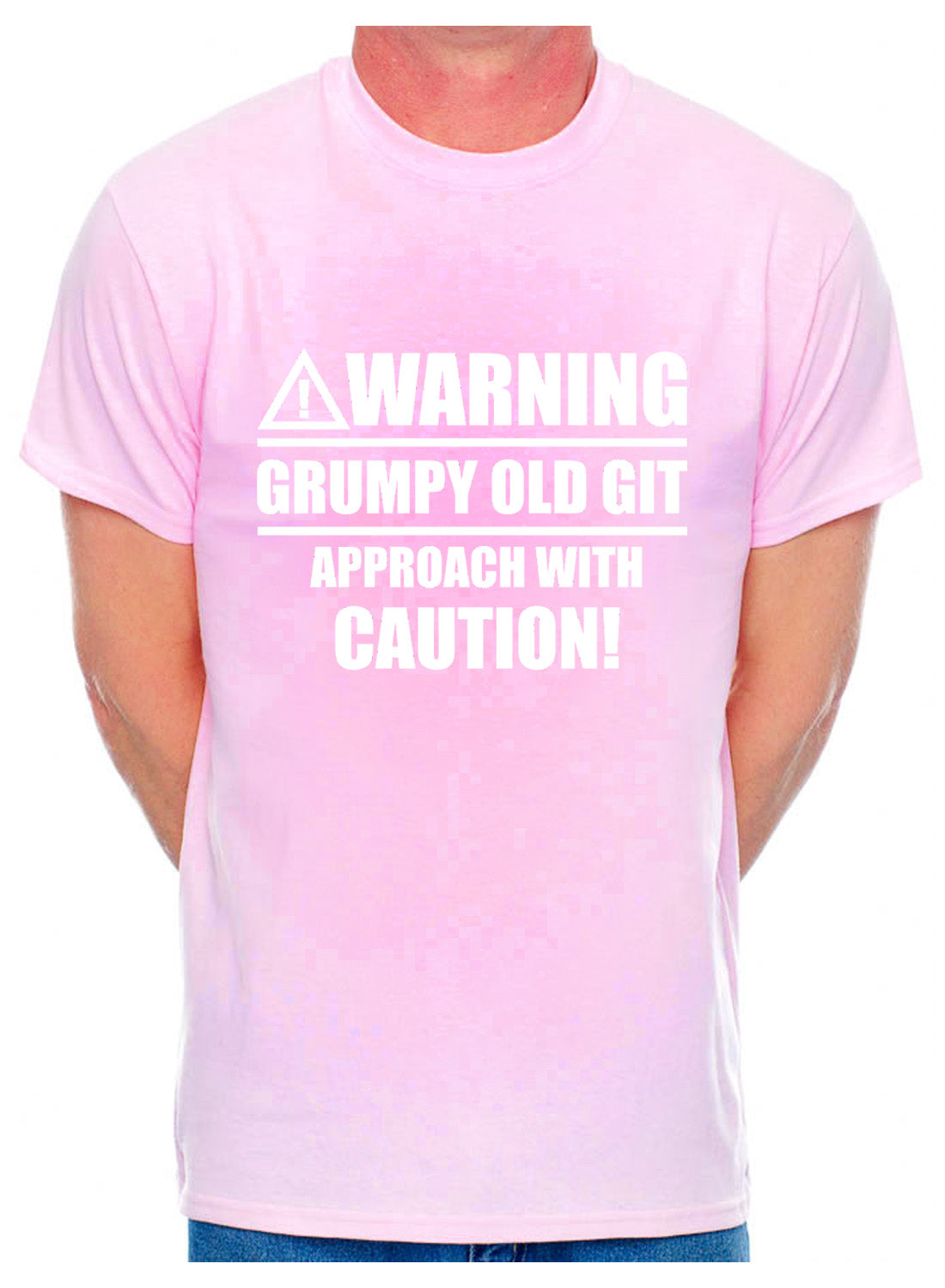 Warning Grumpy Git Caution Mens T-Shirt