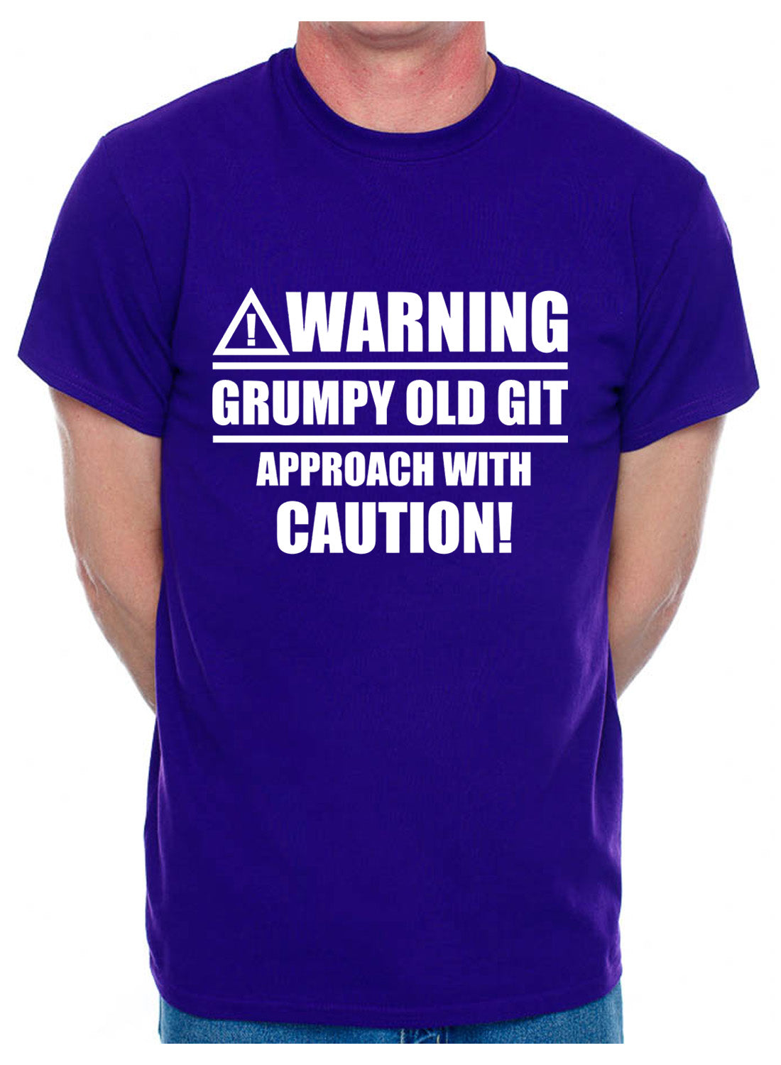 Warning Grumpy Git Caution Mens T-Shirt