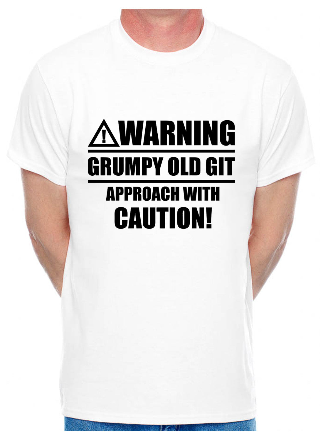 Warning Grumpy Git Caution Mens T-Shirt