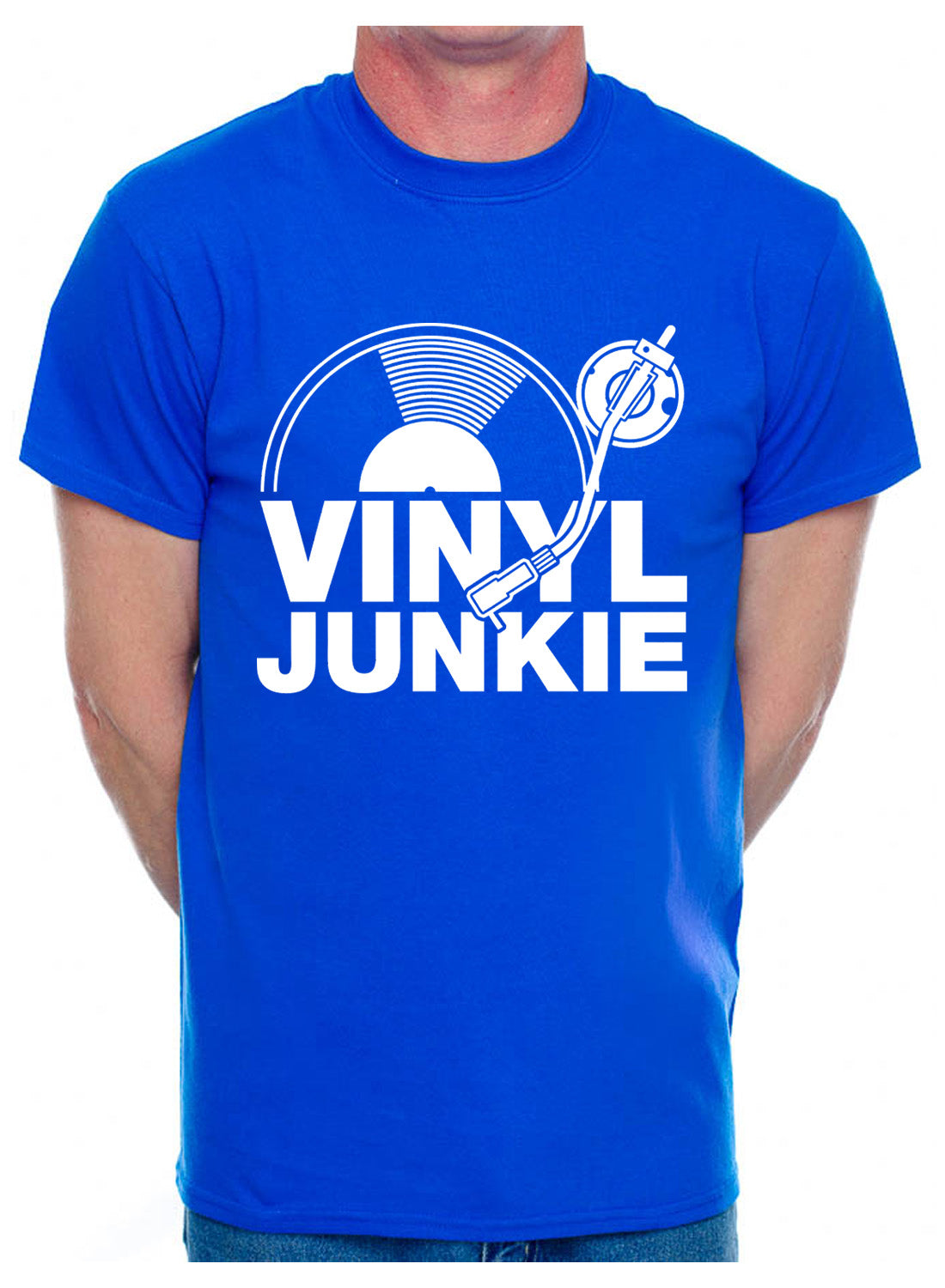 Vinyl Junkie Muisc DJ Hip Hop Dance Trance Mens T-Shirt