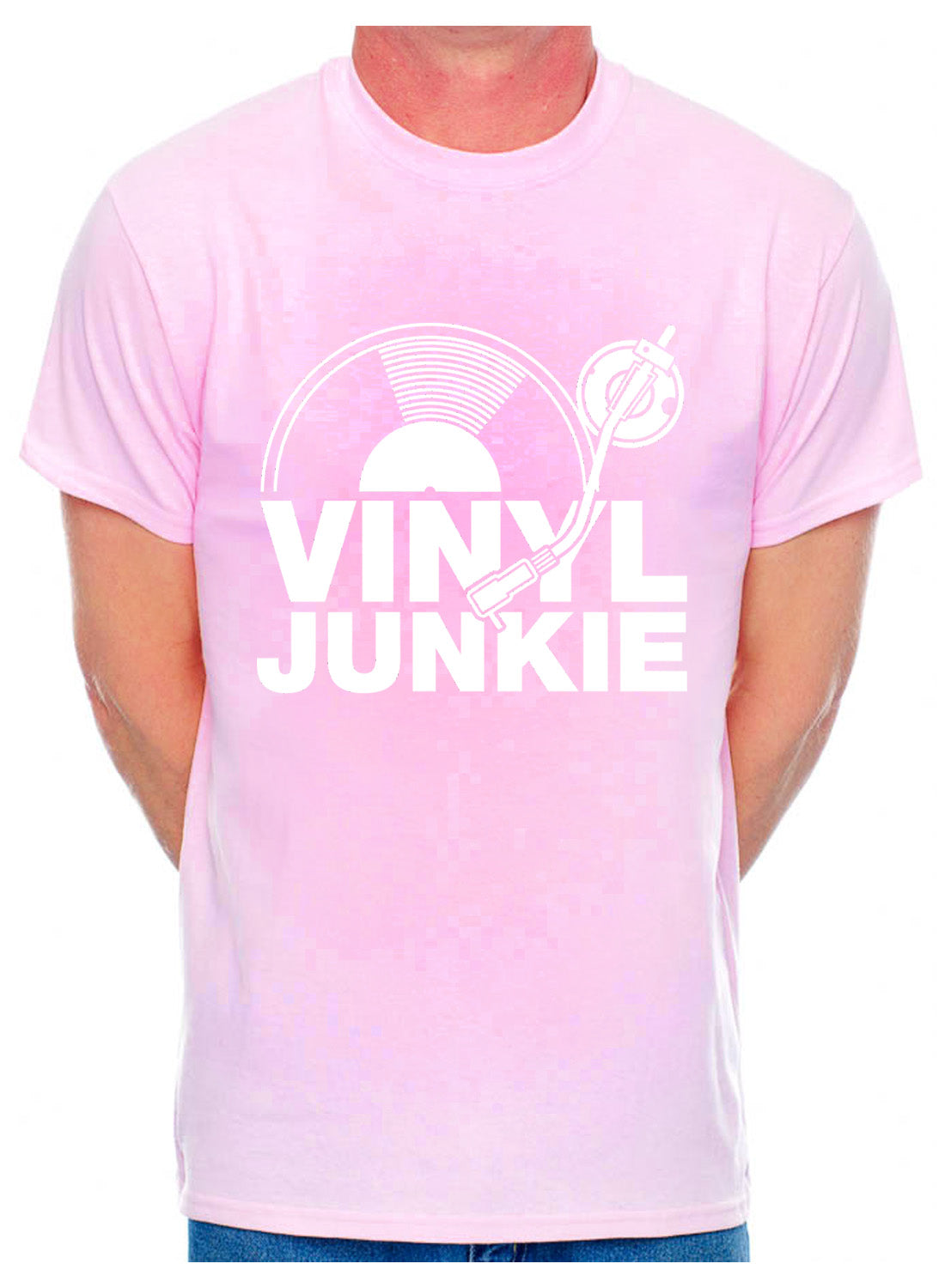 Vinyl Junkie Muisc DJ Hip Hop Dance Trance Mens T-Shirt