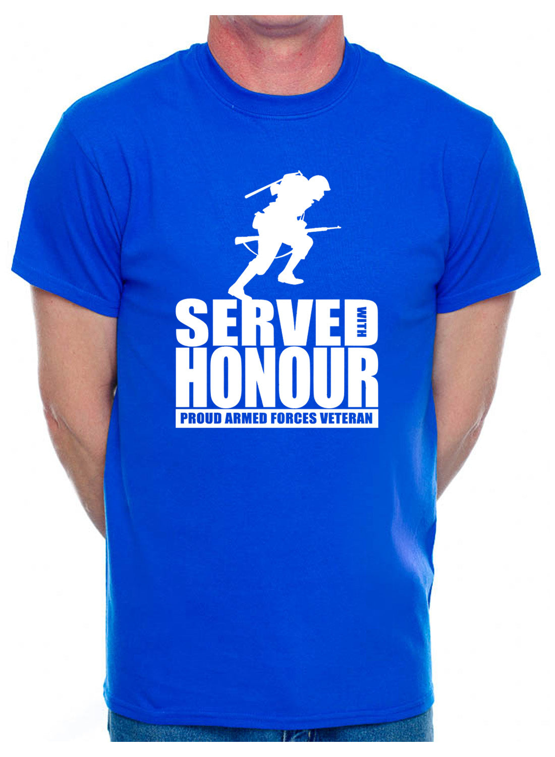 Veteran Served With Honour Armed Forces Army Navy Air Force Mens T-Shirt