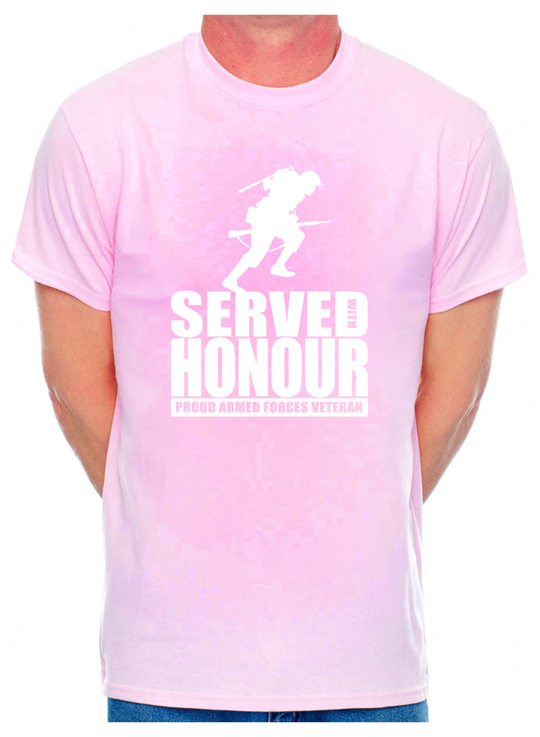 Veteran Served With Honour Armed Forces Army Navy Air Force Mens T-Shirt