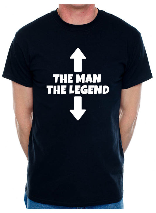 The Man The Legend Birthday Slogan Gift Mens T-Shirt