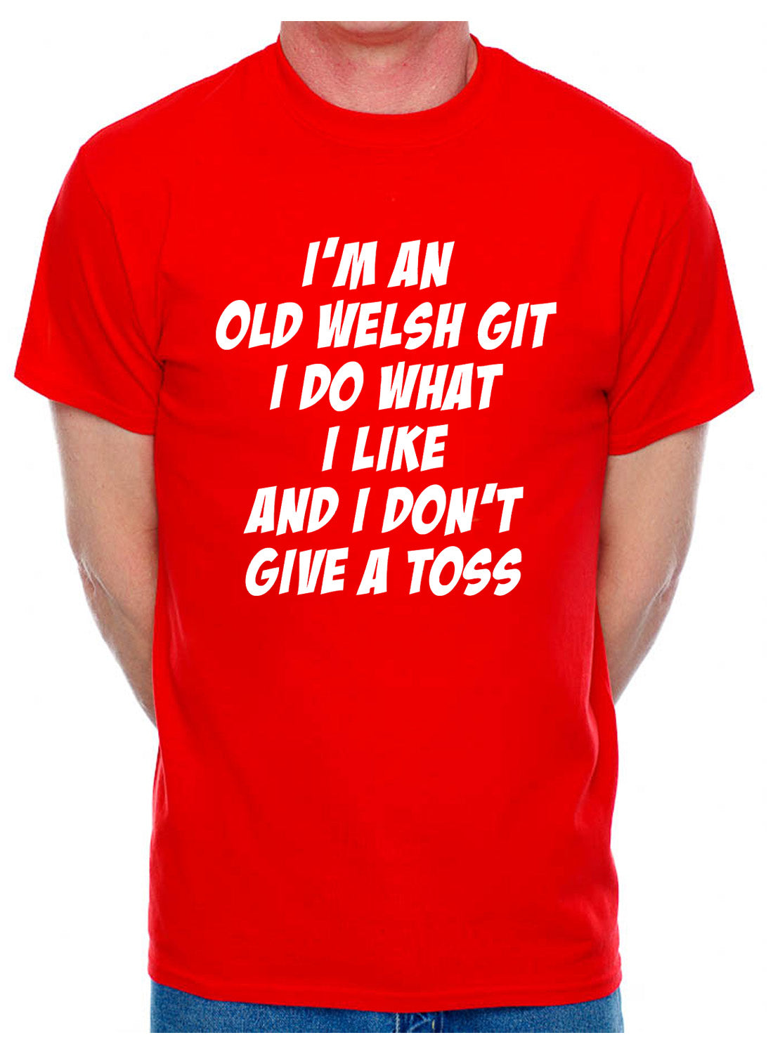 I'm An Old Welsh Git Wales Birthday Retirement Present Mens T-Shirt