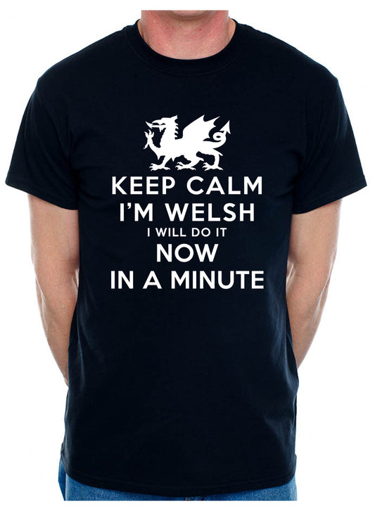 Keep Calm I'm Welsh Wales Cymru Mens T-Shirt