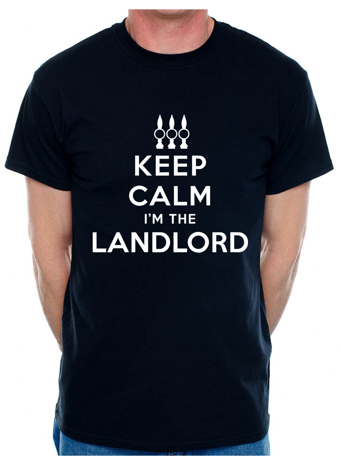 Keep Calm I'm The Landlord Pub Barman Mens T-Shirt