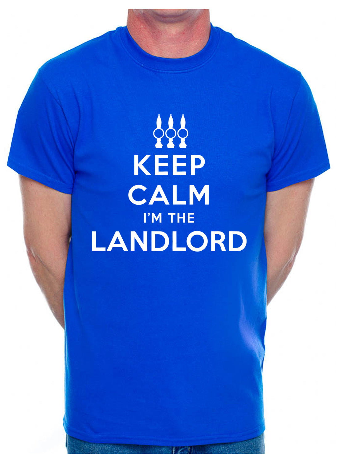 Keep Calm I'm The Landlord Pub Barman Mens T-Shirt