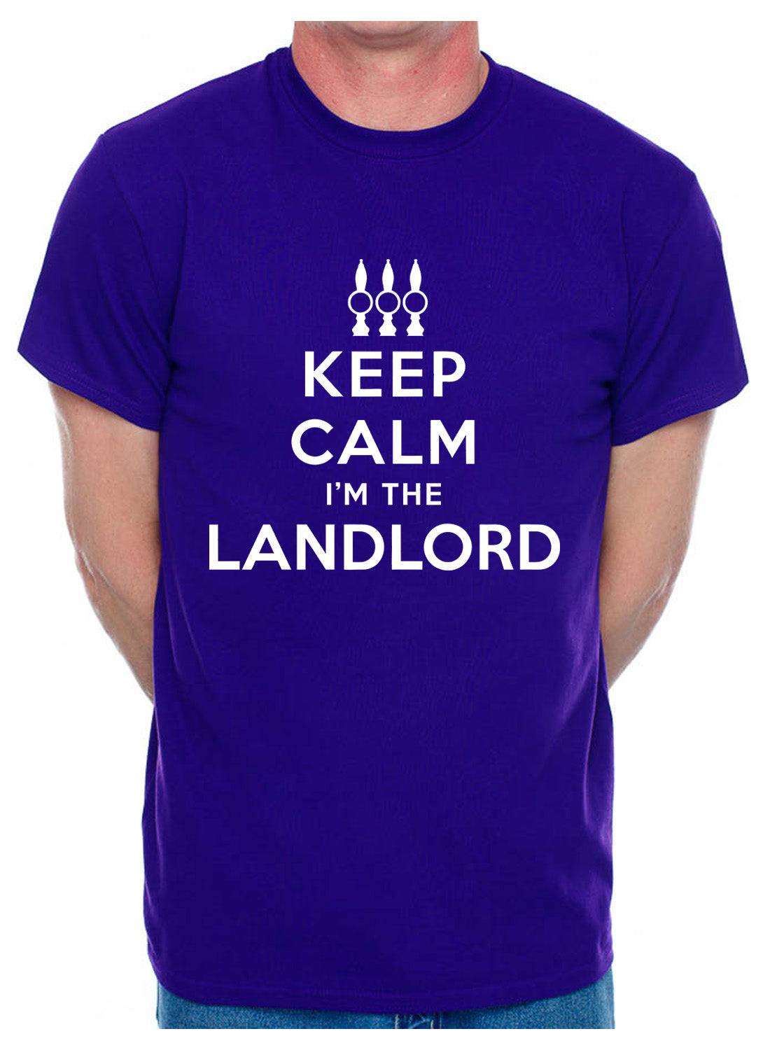 Keep Calm I'm The Landlord Pub Barman Mens T-Shirt