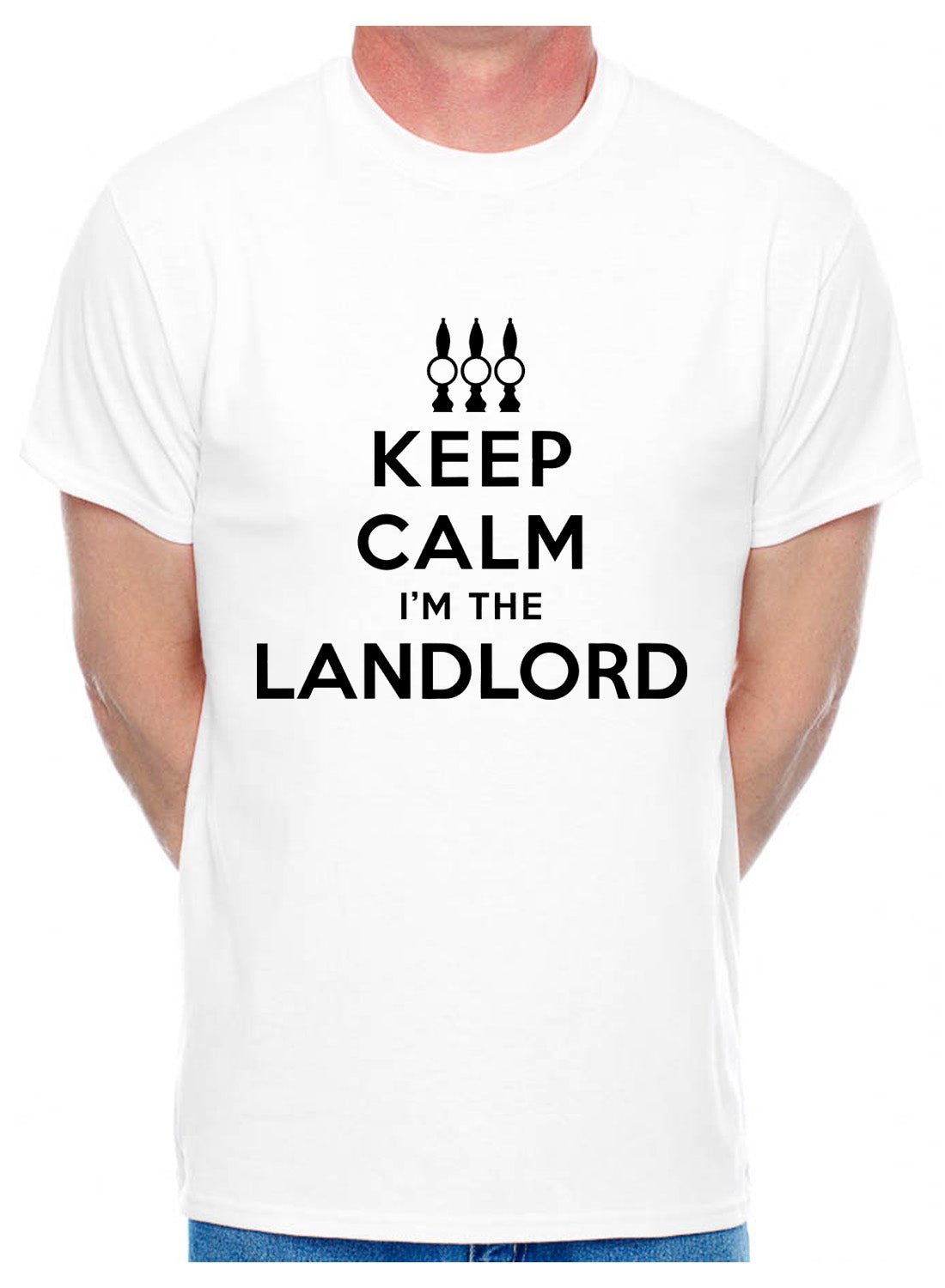 Keep Calm I'm The Landlord Pub Barman Mens T-Shirt