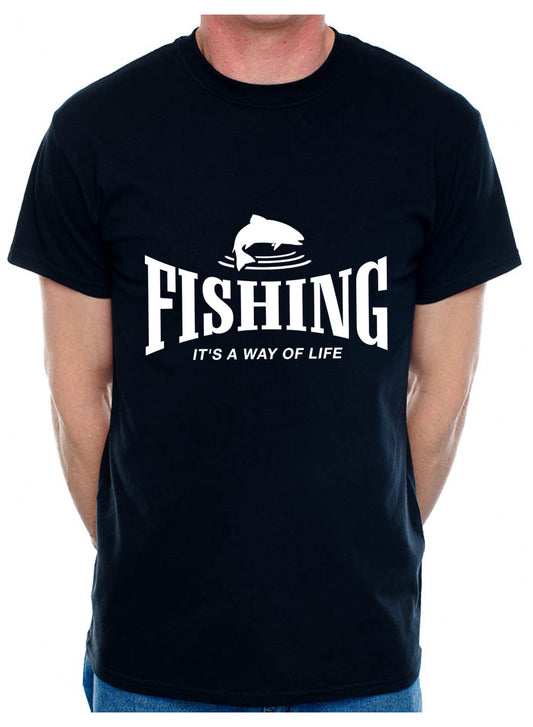 Fishing Is Way Of Life Angling Angler Mens T-Shirt