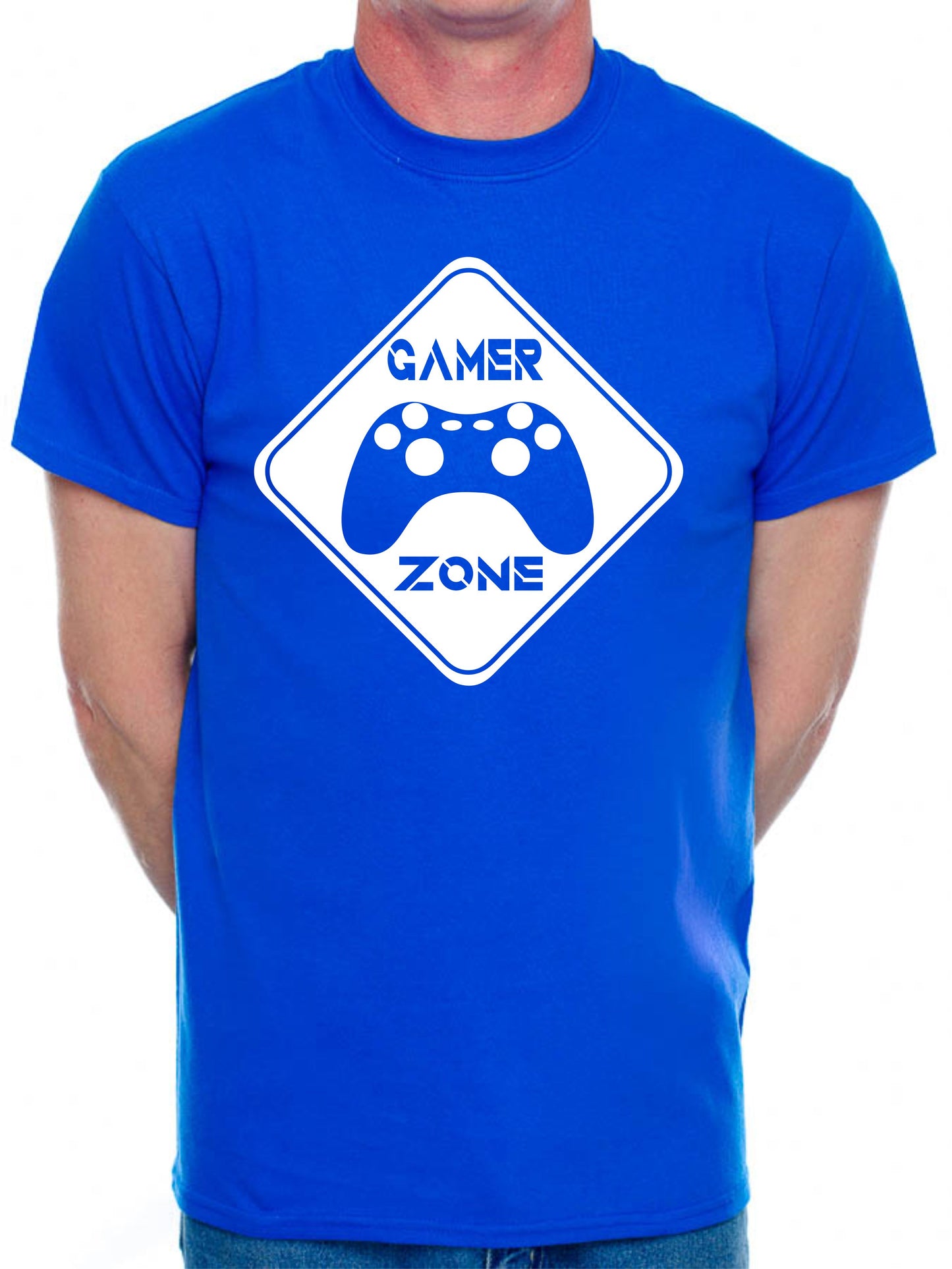 Gamer Zone Gift Gamer X-Box Retro Mens T-Shirt  Gaming T-Shirt Slogan