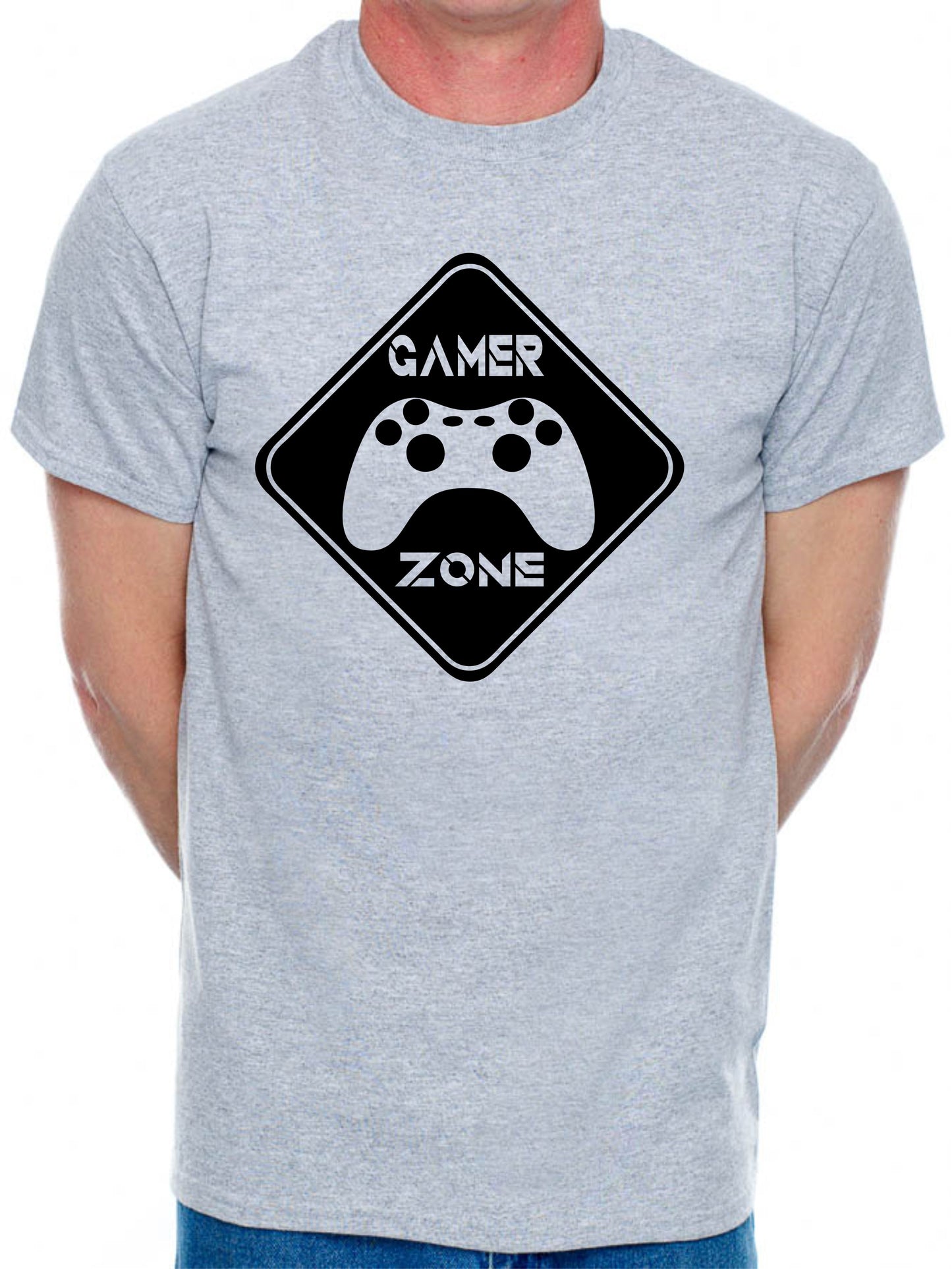 Gamer Zone Gift Gamer X-Box Retro Mens T-Shirt  Gaming T-Shirt Slogan