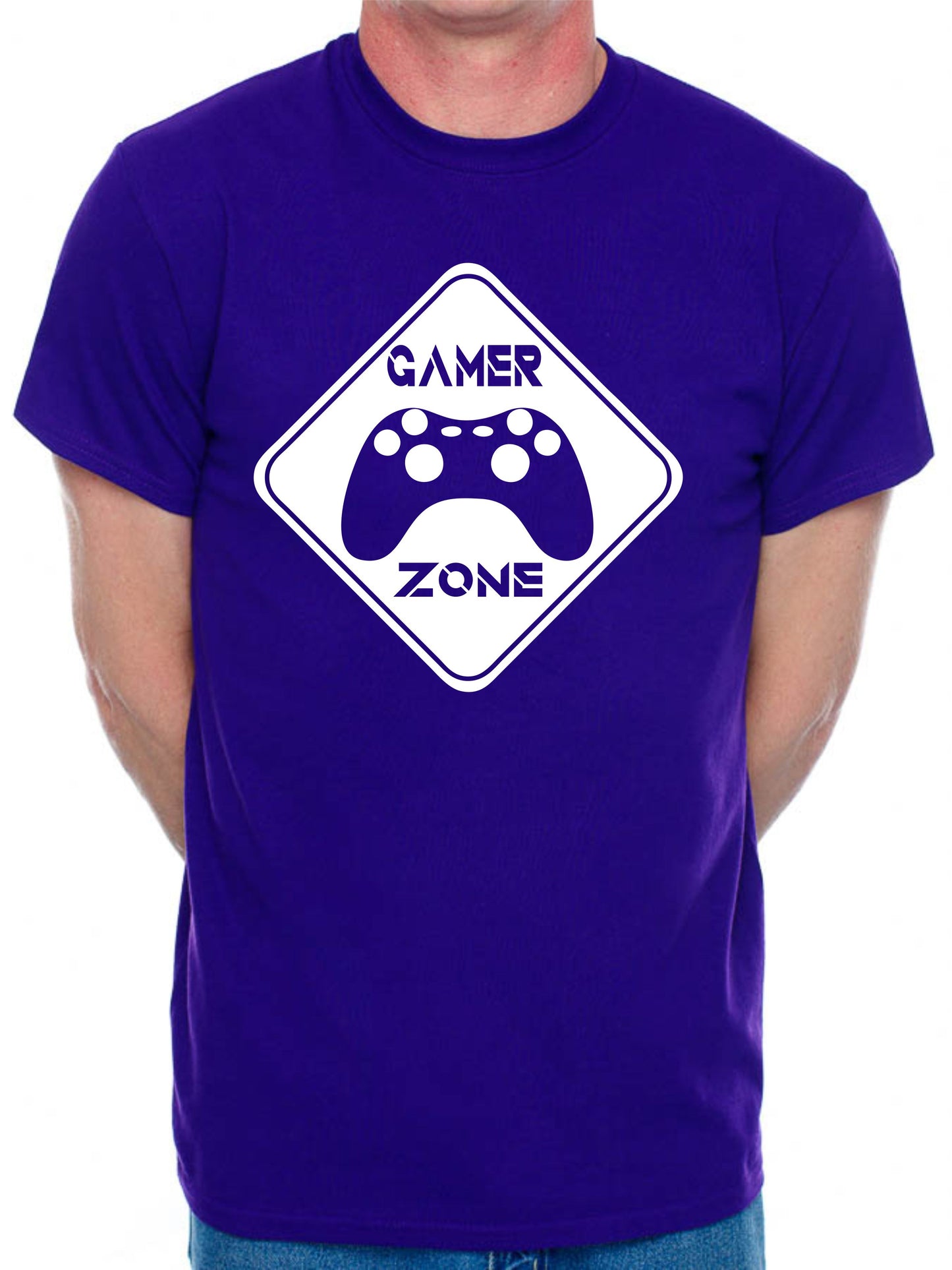 Gamer Zone Gift Gamer X-Box Retro Mens T-Shirt  Gaming T-Shirt Slogan