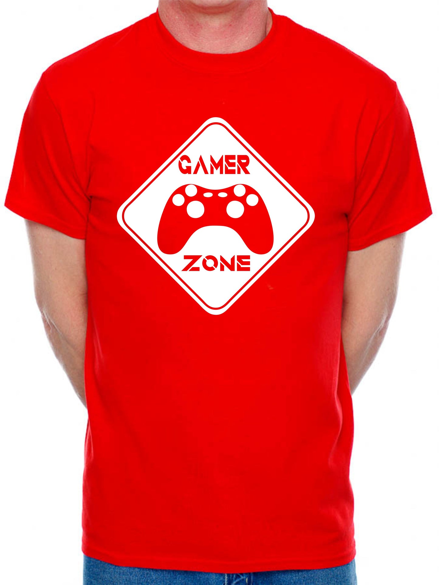 Gamer Zone Gift Gamer X-Box Retro Mens T-Shirt  Gaming T-Shirt Slogan