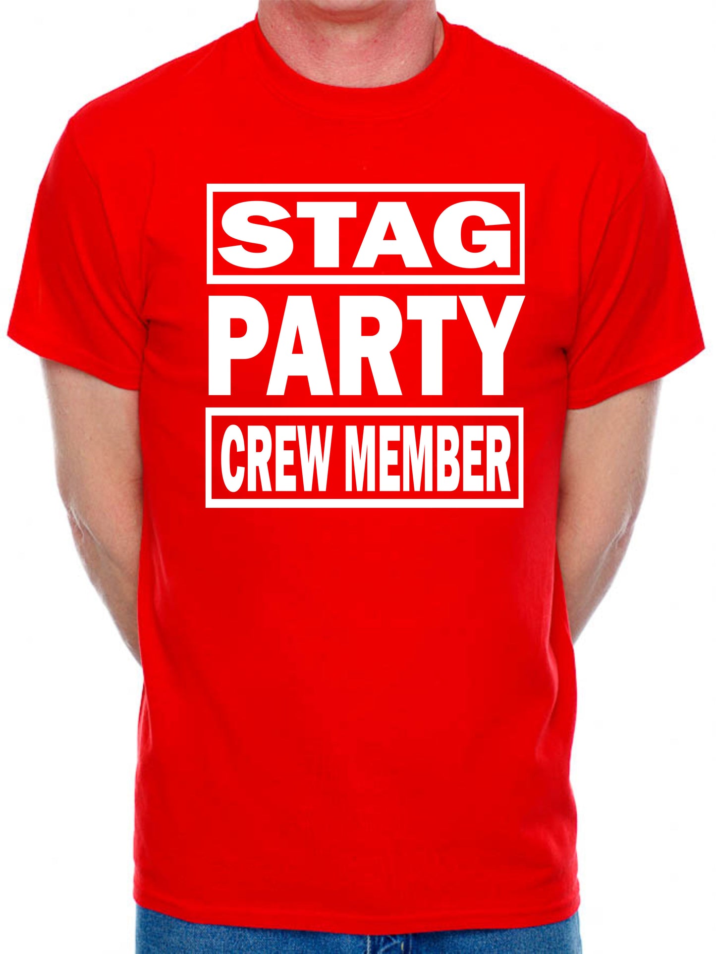 Stag Party Crew Member Stag Do Slogan T-Shirt Men's Man's Tee