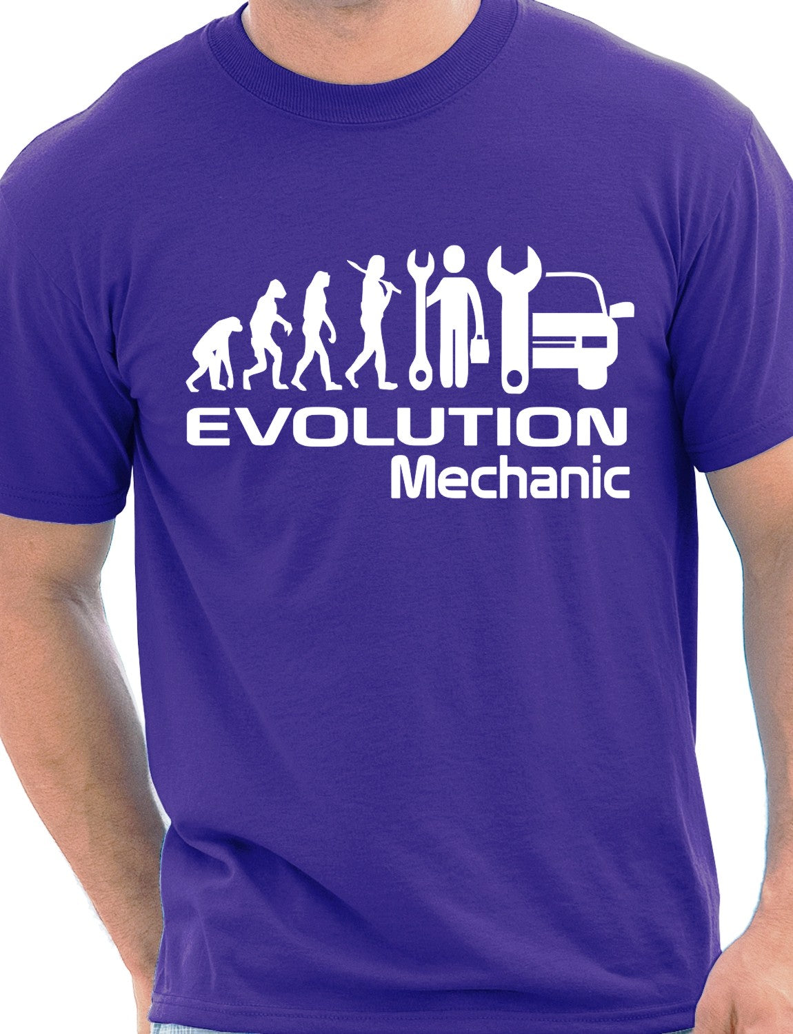 Evolution Of A Mechanic T-Shirt