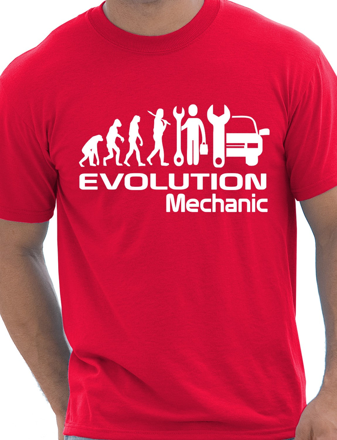 Evolution Of A Mechanic T-Shirt