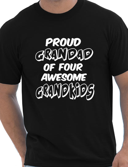 Proud Grandad of 4 Grandkids T-Shirt