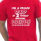 I'm A Proud Dad Of 2 Daughters Mens T-Shirt Size S-XXL