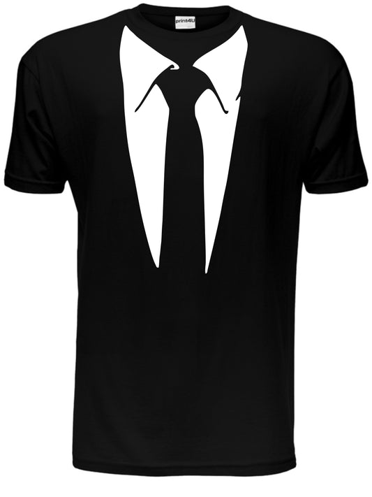 Tie With Collar Tuxedo Funny Gift Mens T-Shirt Size S-XXL